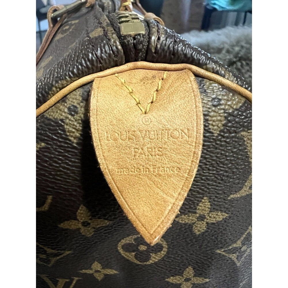 Authentic Louis Vuitton Monogram Speedy 30 Vintage 1997 SP0987 Top Handle Bag - Picture 5 of 15